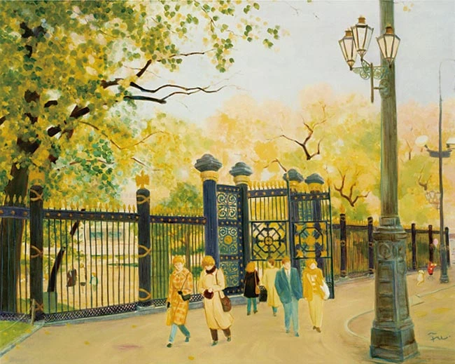 公園の門